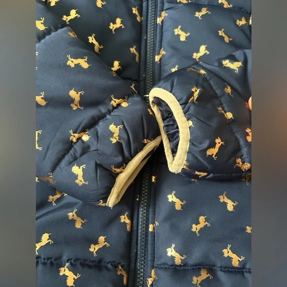 🌸 $10 SALE 🌸 OshKosh B'Gosh Girls' Jacket Navy & Gold Unicorns | Kids